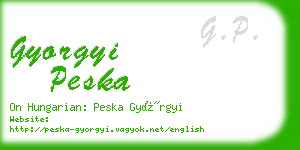 gyorgyi peska business card